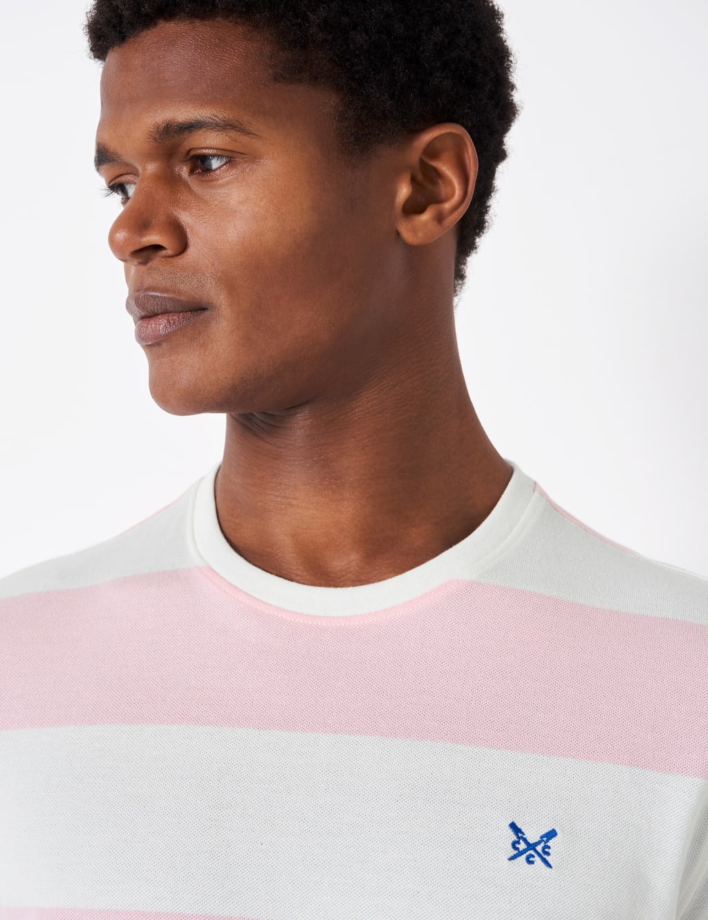Pure Cotton Striped Pique T-Shirt image 4