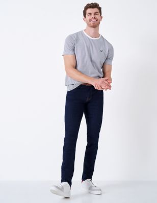 Crew Clothing Men's Slim Fit Jeans - 32SHT - Indigo, Indigo,Denim