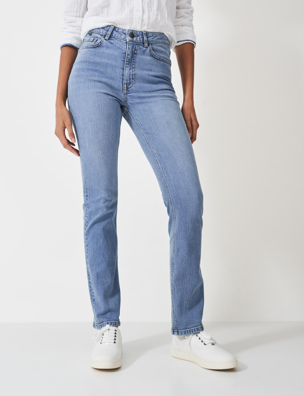 Mid Rise Straight Leg Jeans image 4