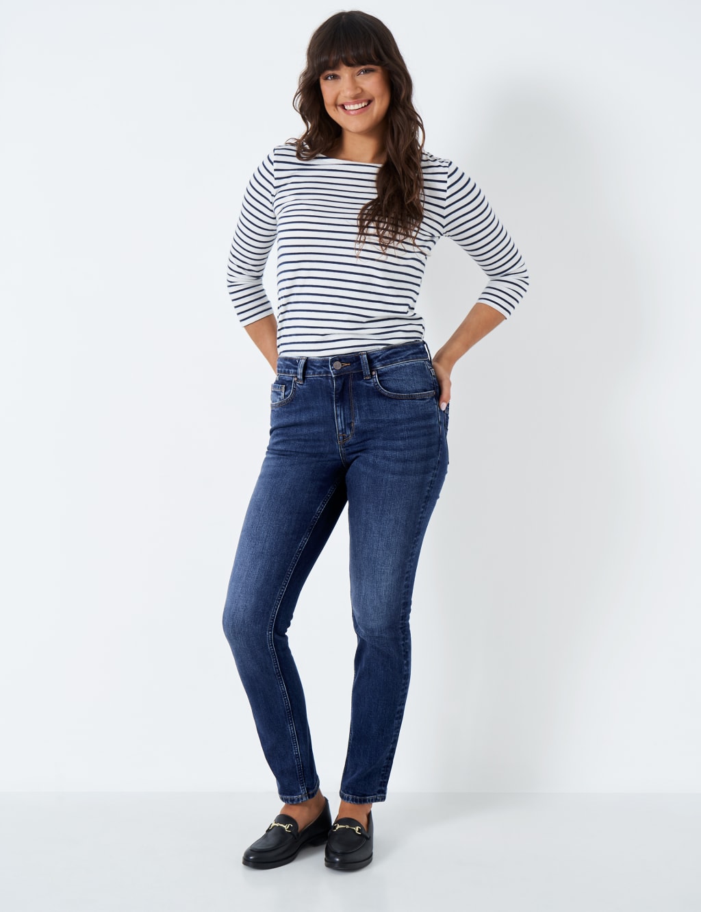 Mid Rise Straight Leg Jeans image 1