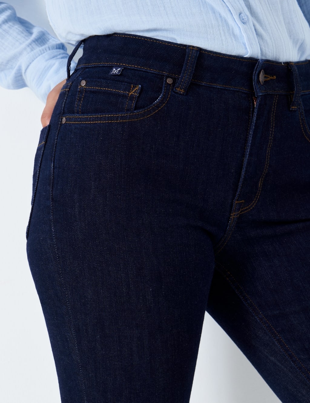 Mid Rise Straight Leg Jeans image 5