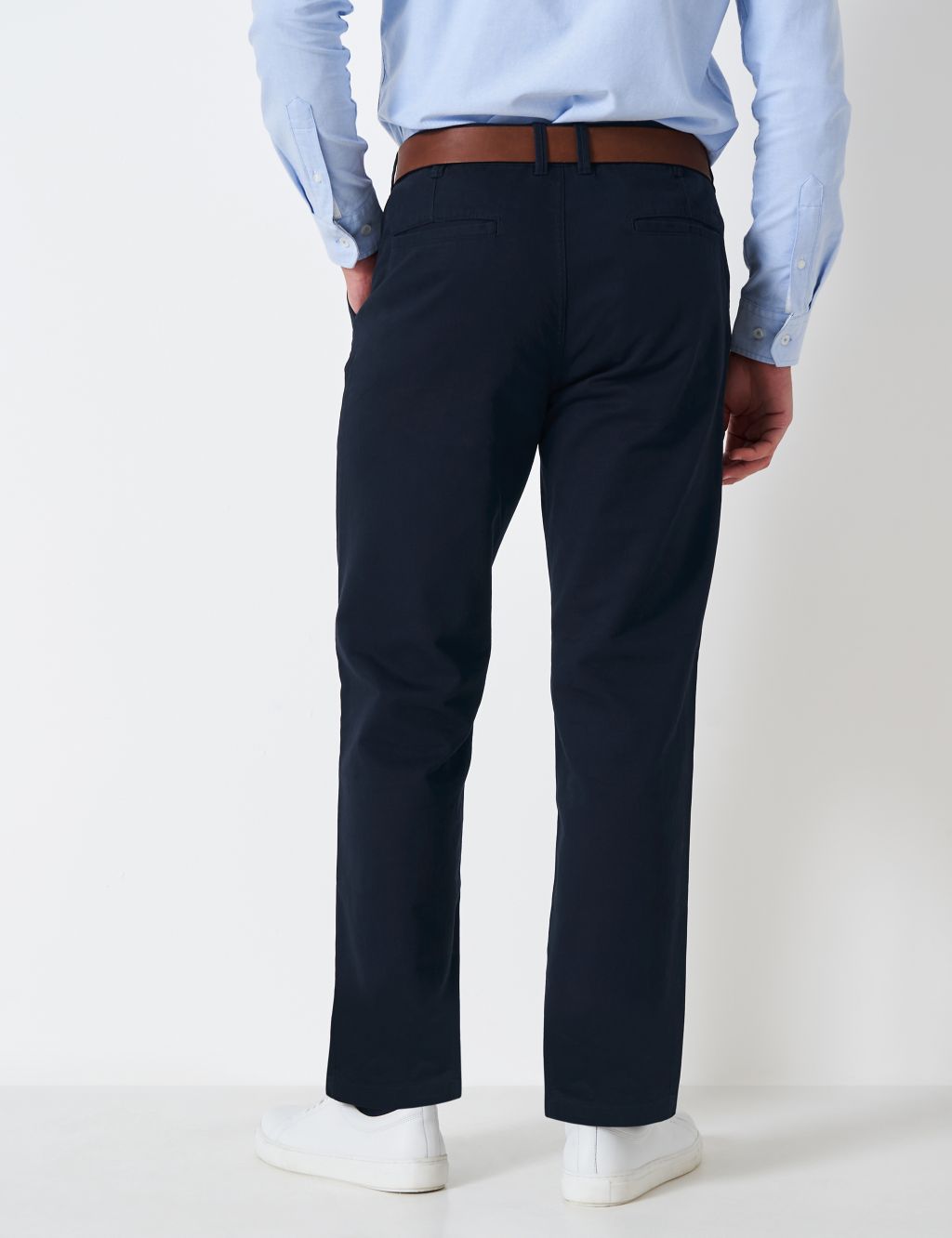 Straight Fit Pure Cotton Chinos image 4