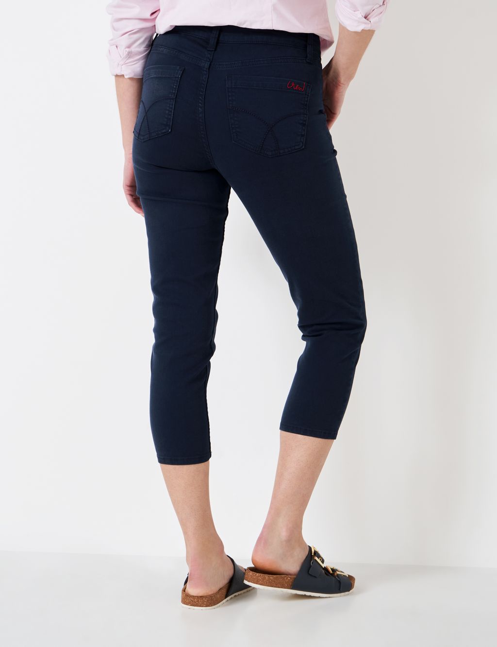 Straight Leg Cropped Jeans image 3