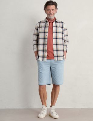 Seasalt Cornwall Men's Organic Cotton Chino Shorts - XL - Blue, Blue