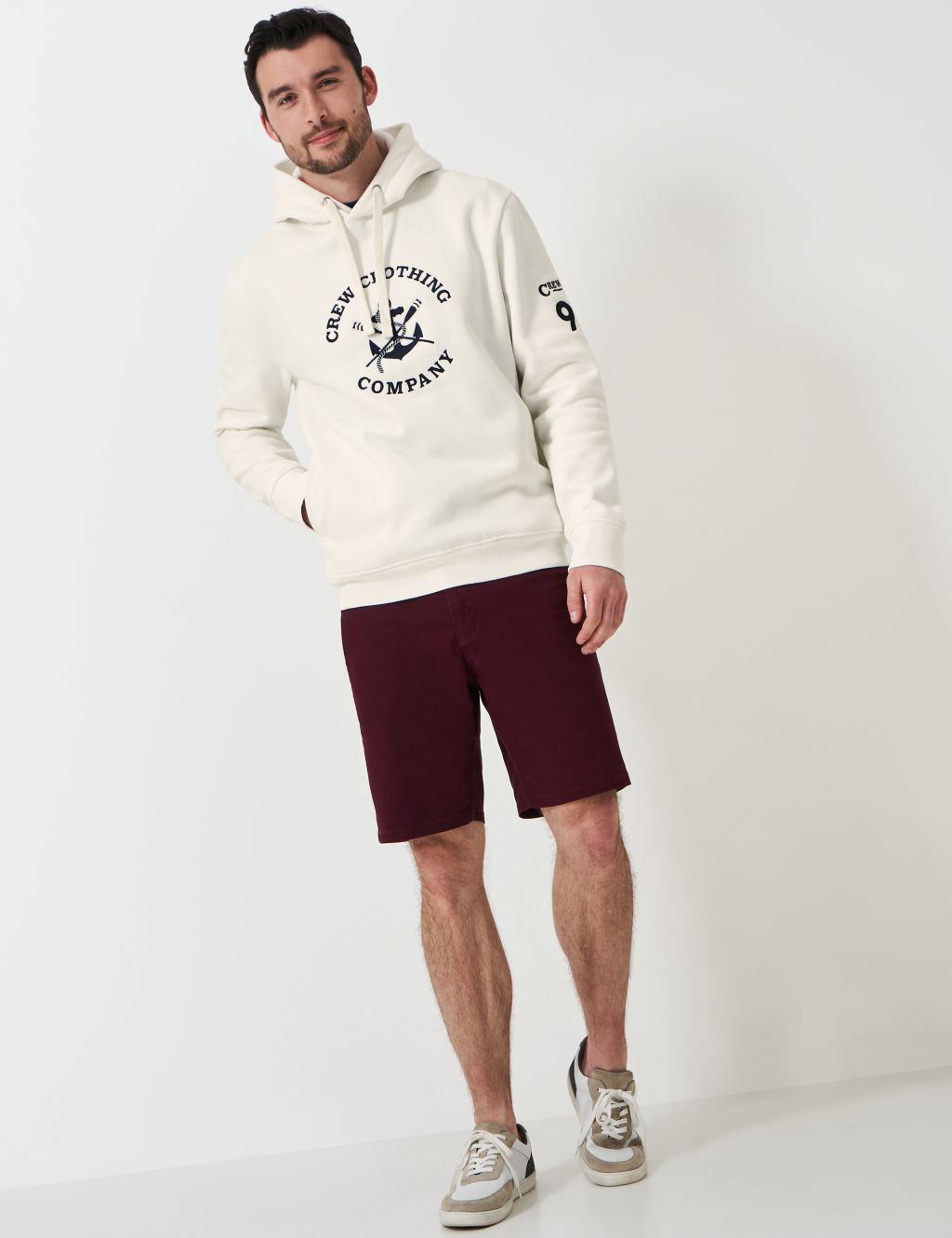 Cotton Rich Logo Graphic Embroidered Hoodie
