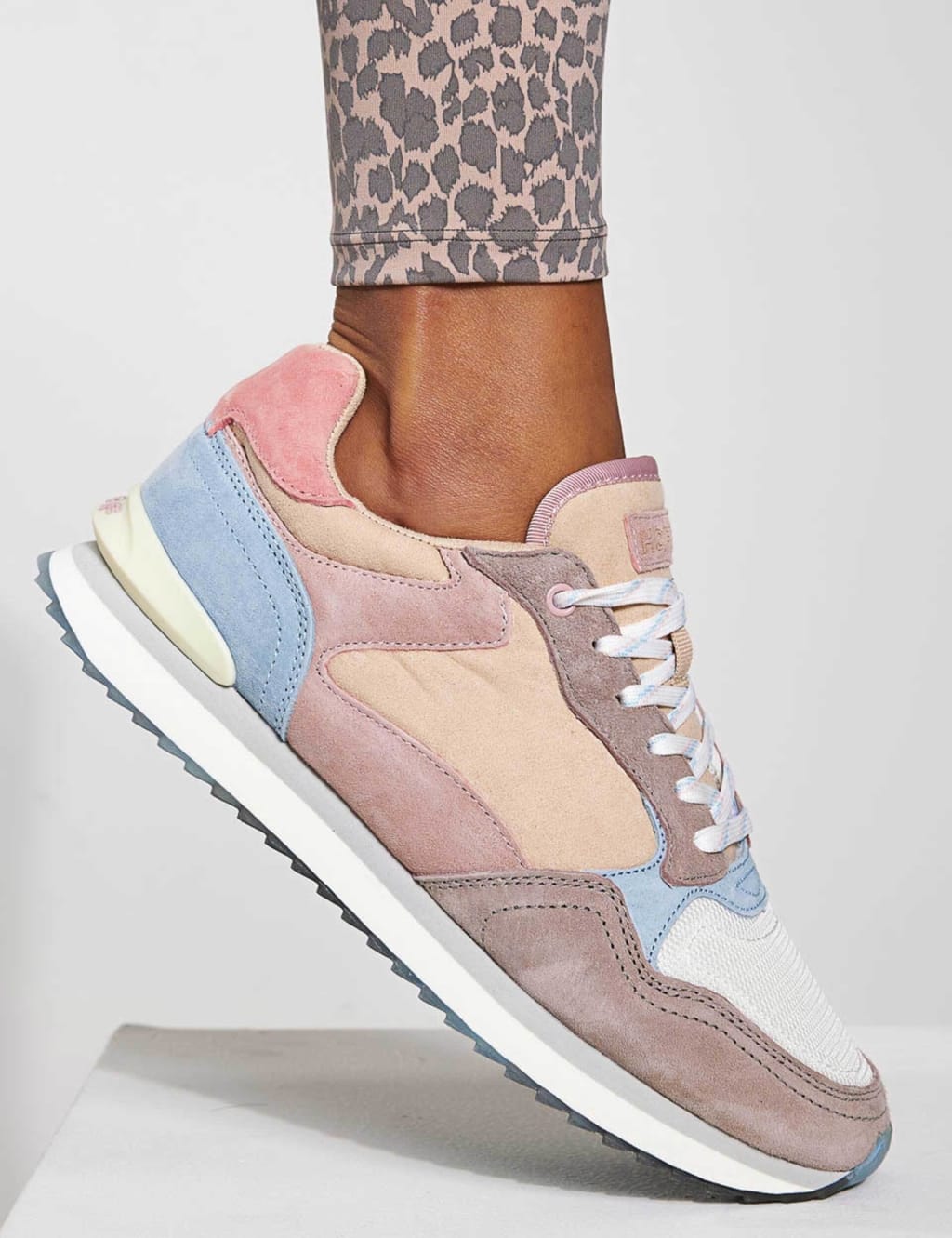 City Leather Lace Up Trainers image 3