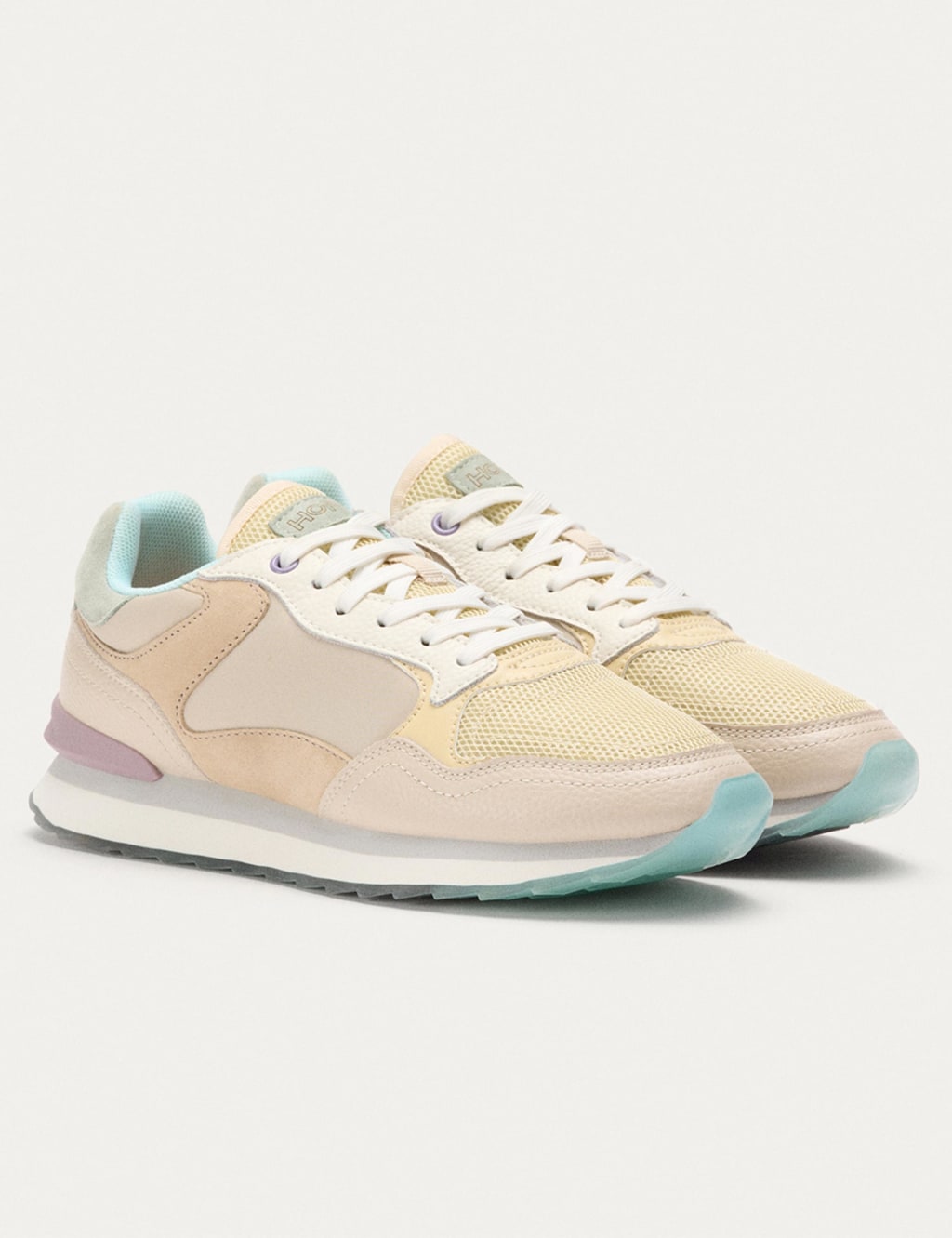 City Leather Lace Up Trainers image 2