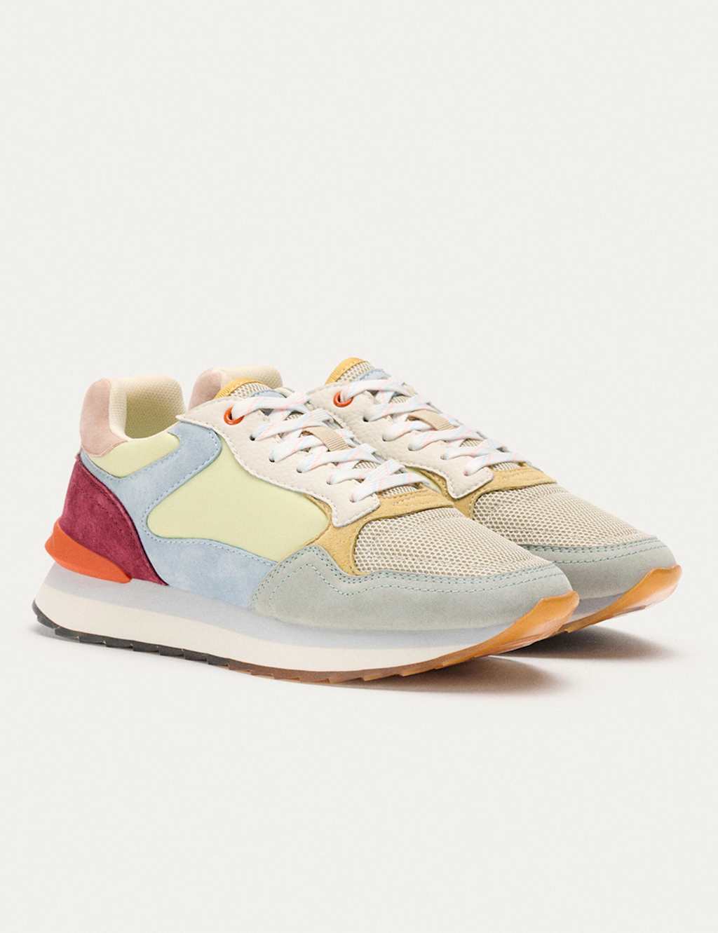 City Leather Lace Up Trainers image 2