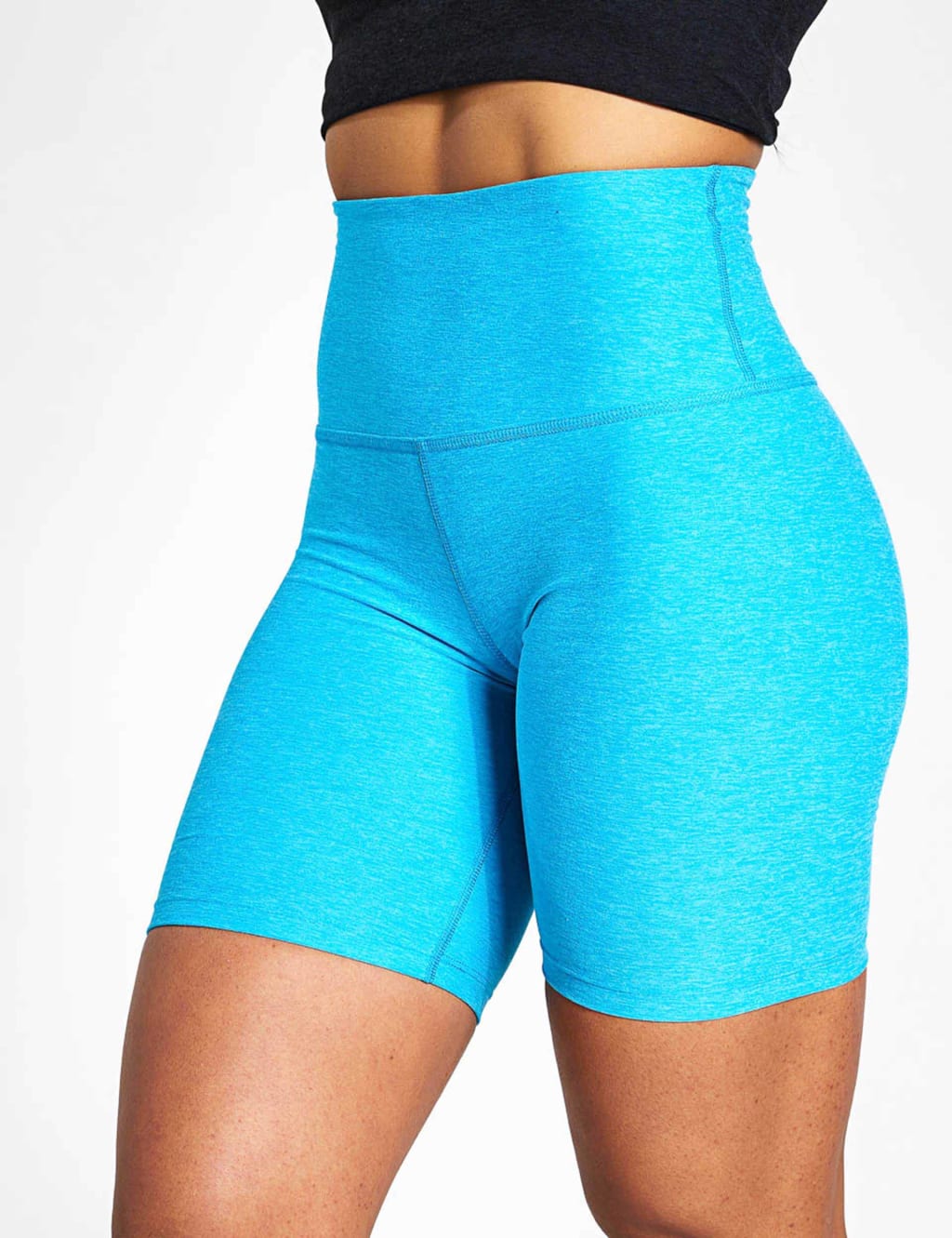 Spacedye High Waisted Yoga Shorts image 2