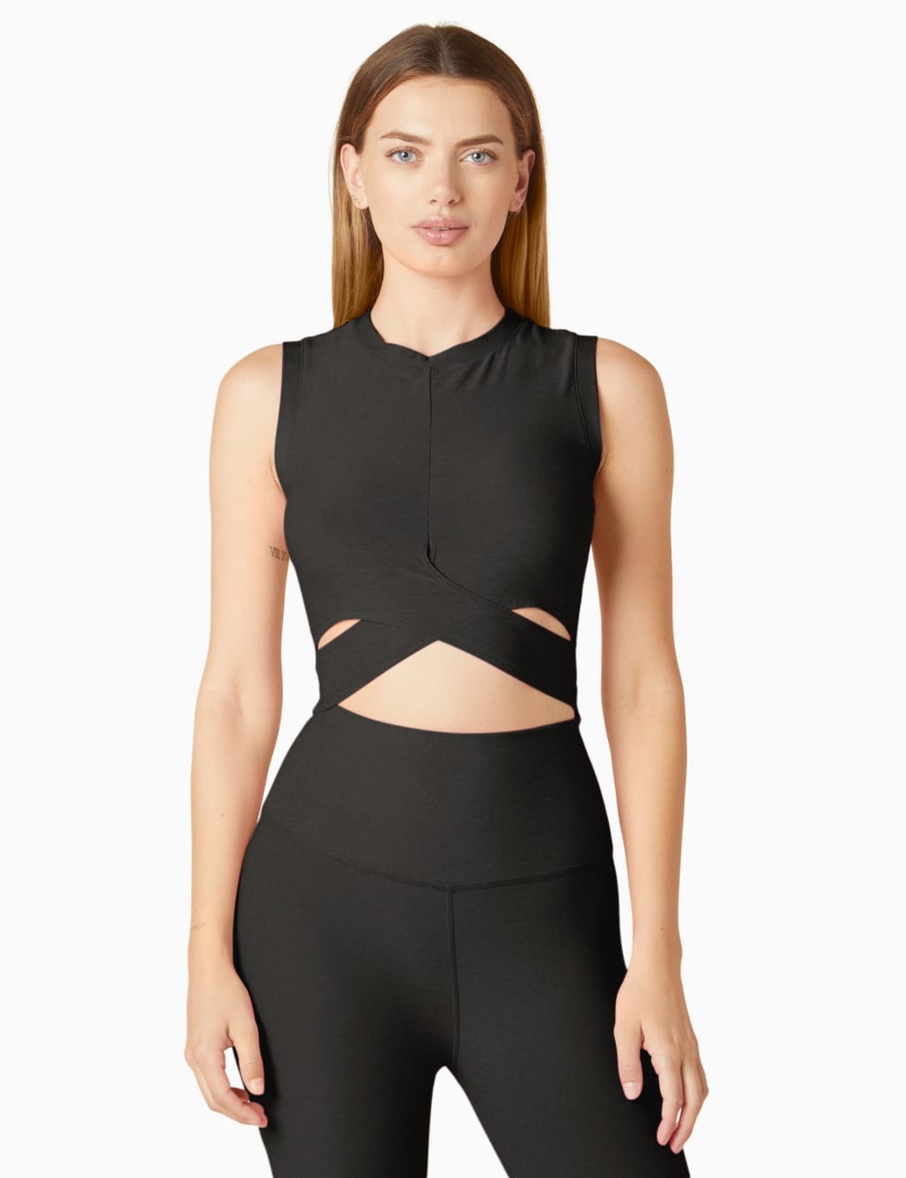 Featherweight Under Over Crop Vest Top image 1