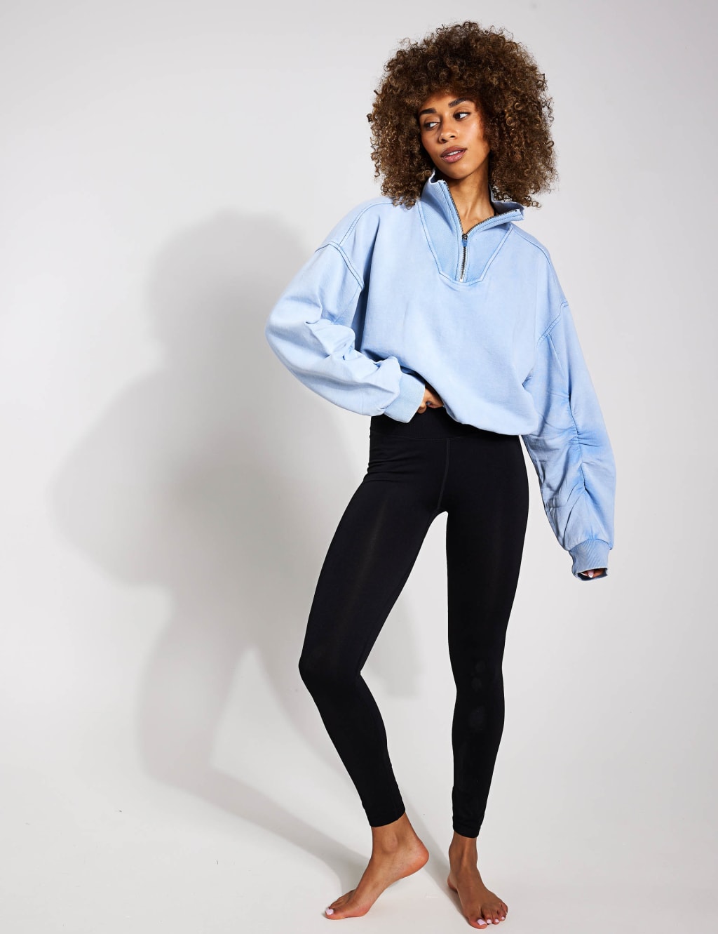 Valley Girl Pure Cotton Half Zip Sweatshirt image 3