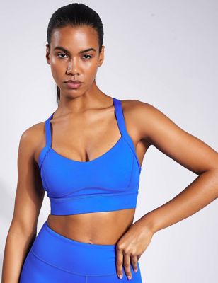Lilybod Womens Chelsea Medium Support Non Wired Sports Bra - XS - Blue Mix, Blue Mix