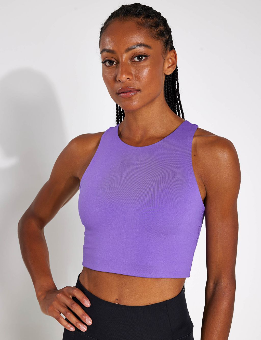 Purple Paloma Sport Bra by Girlfriend Collective on Sale