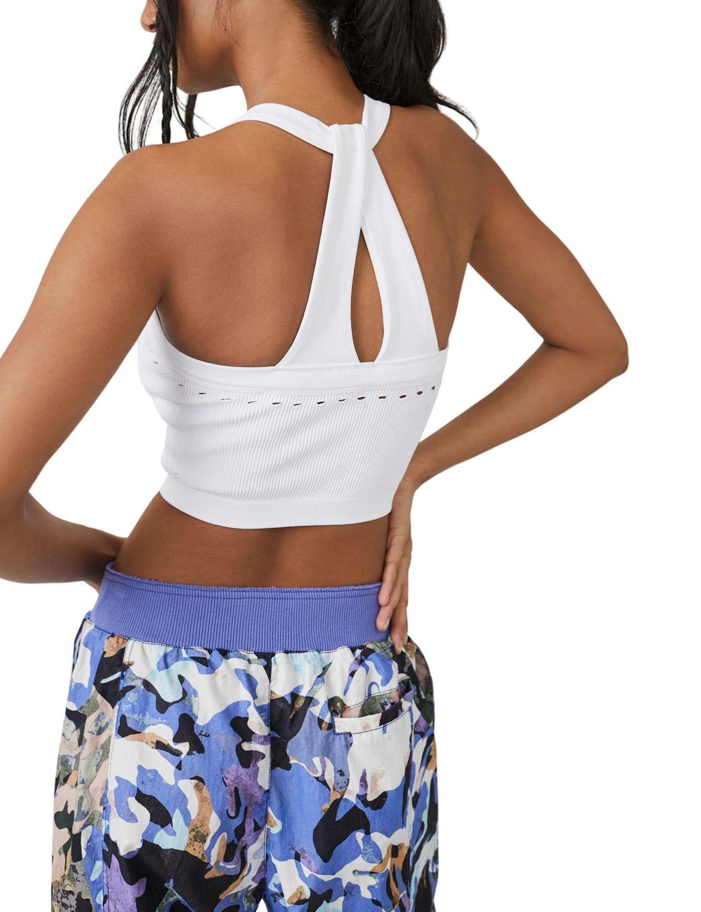 Serendipity Rib Knitted Twist Back Crop Top image 4