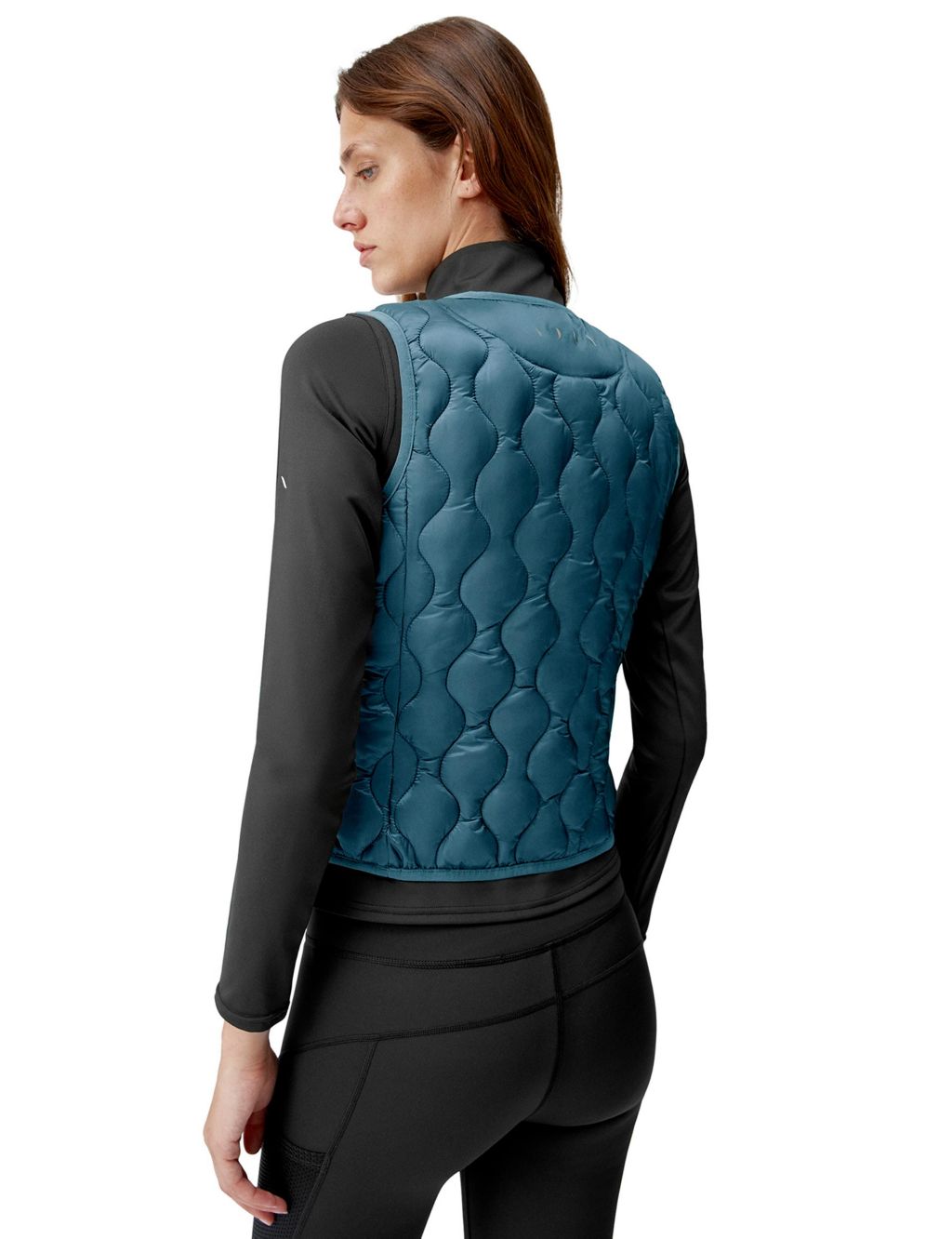 Kenal Quilted Collarless Gilet image 2