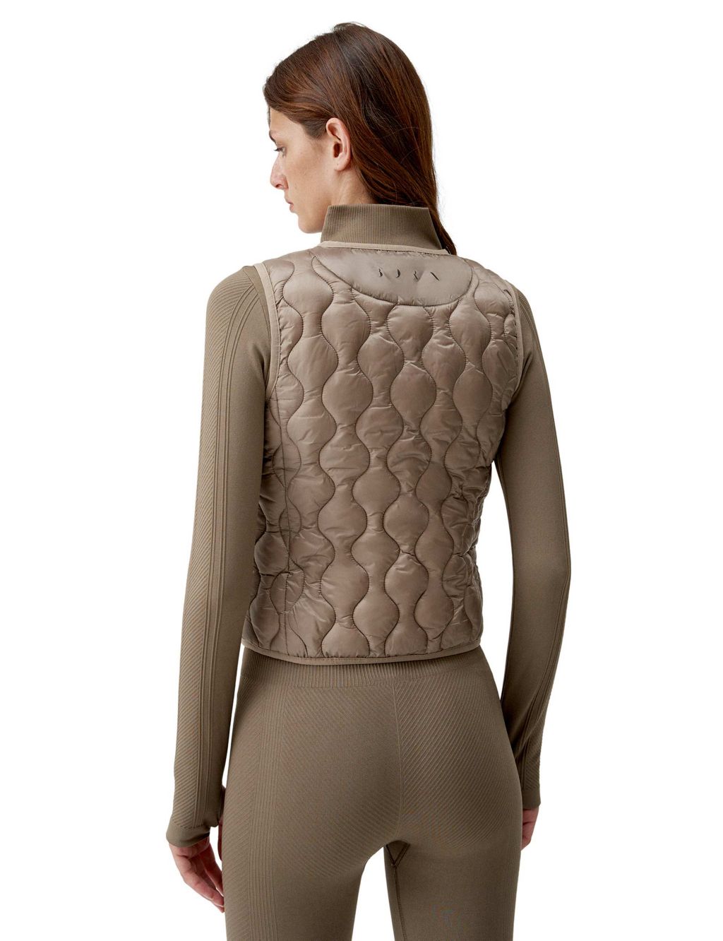 Kenal Quilted Collarless Gilet image 5