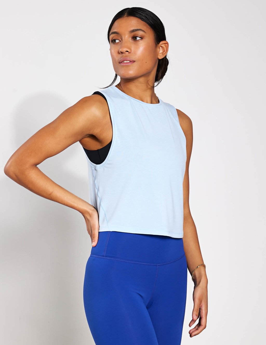 Crop It Crew Neck Relaxed Vest Top