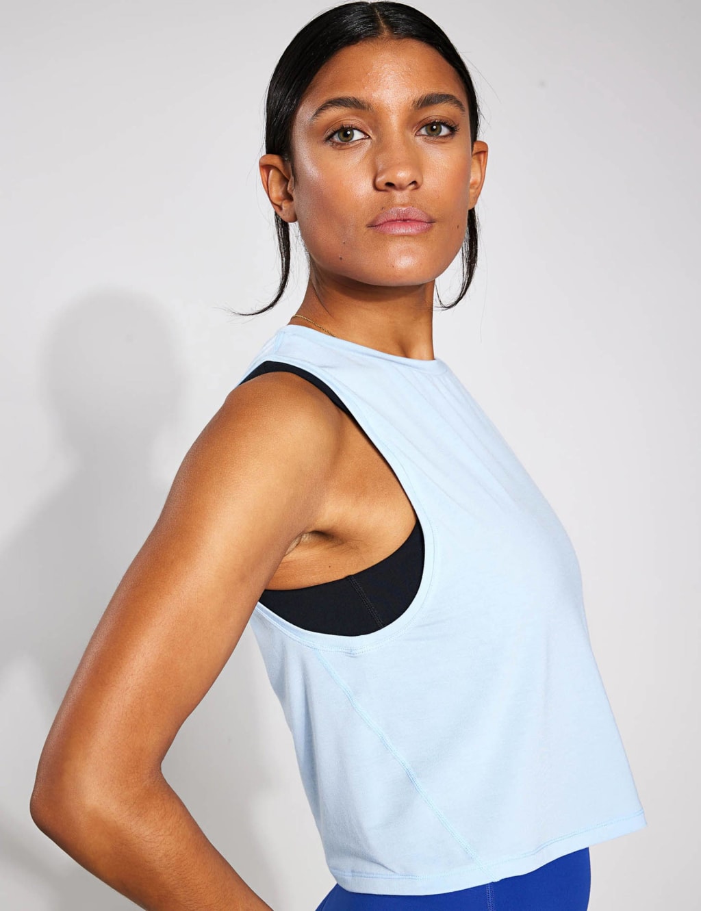Crop It Crew Neck Relaxed Vest Top image 3