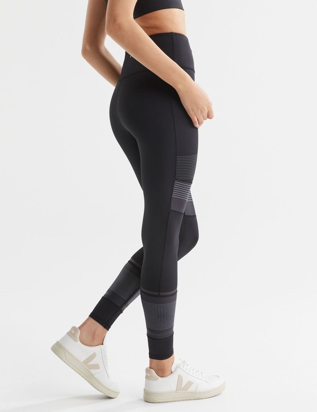 Arena Panelled High Waisted Leggings image 4