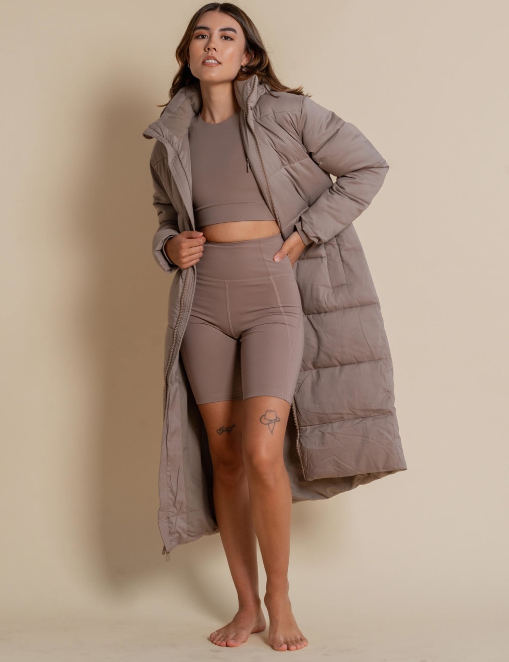 Padded Hooded Puffer Coat image 1