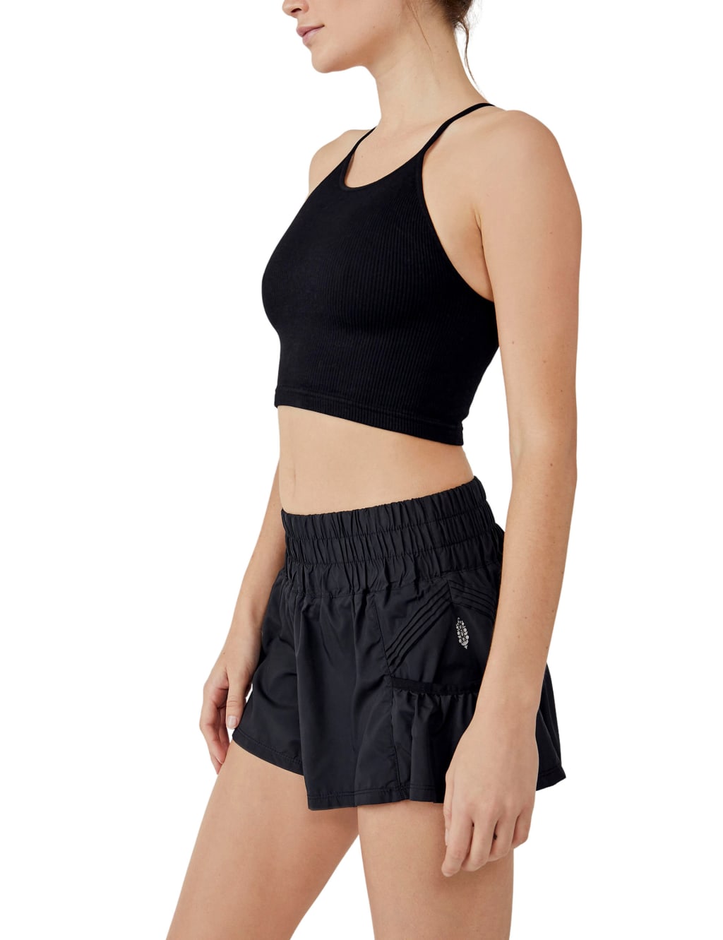 Crew Neck Running Crop Top image 4