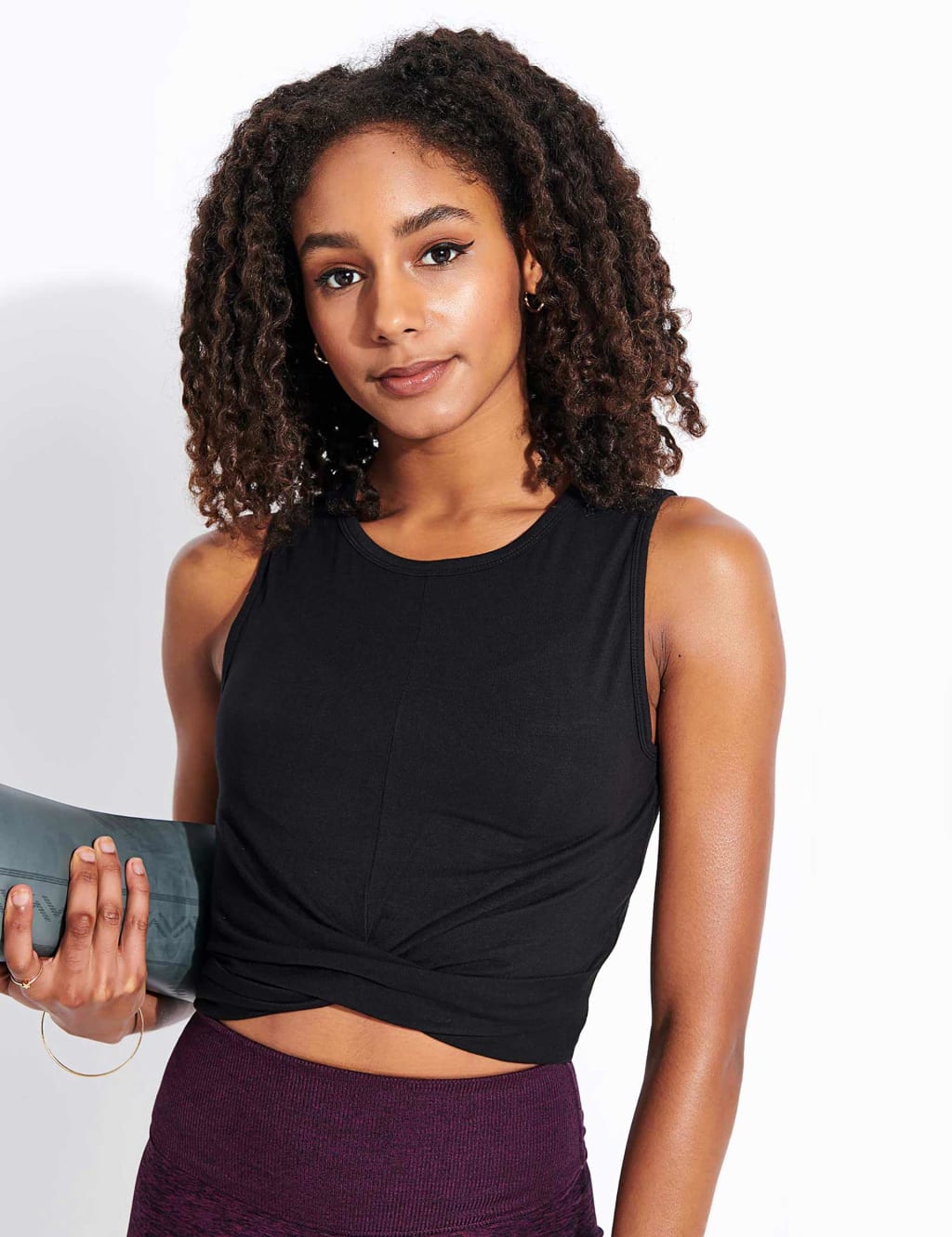 Cover Crew Neck Yoga Vest Top image 1