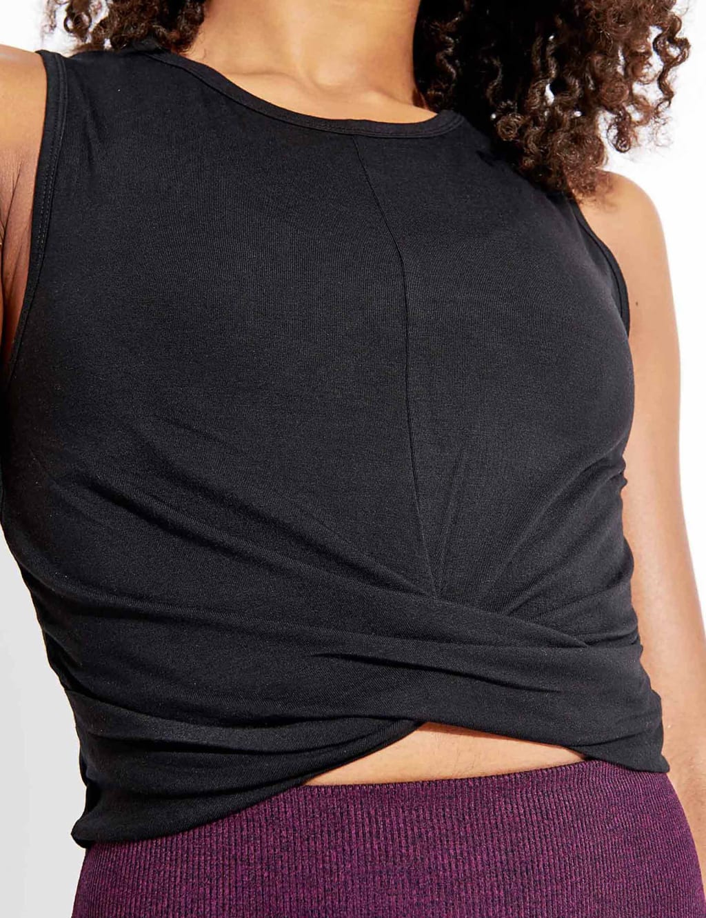 Cover Crew Neck Yoga Vest Top image 3