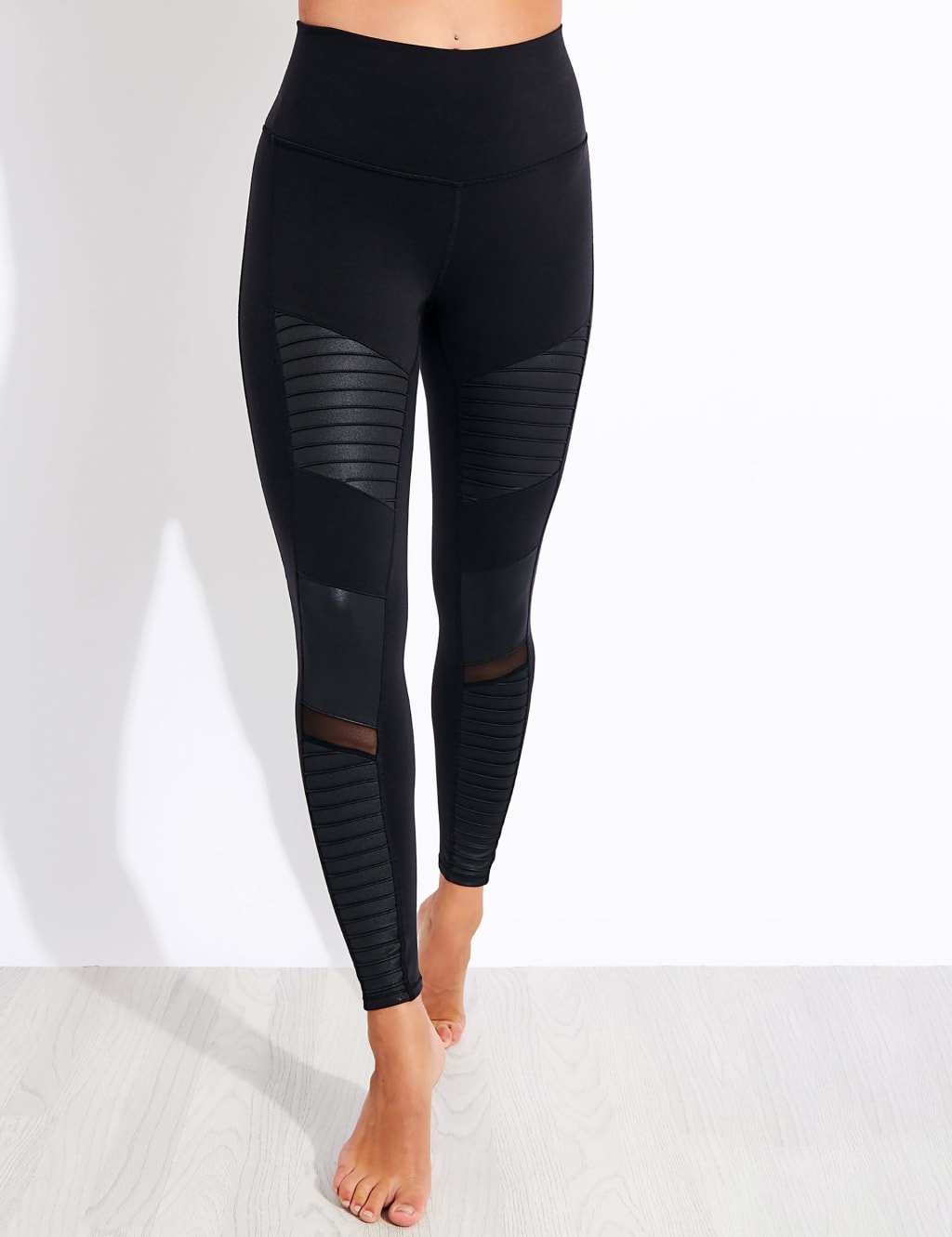 Moto High Waisted Yoga Leggings image 3