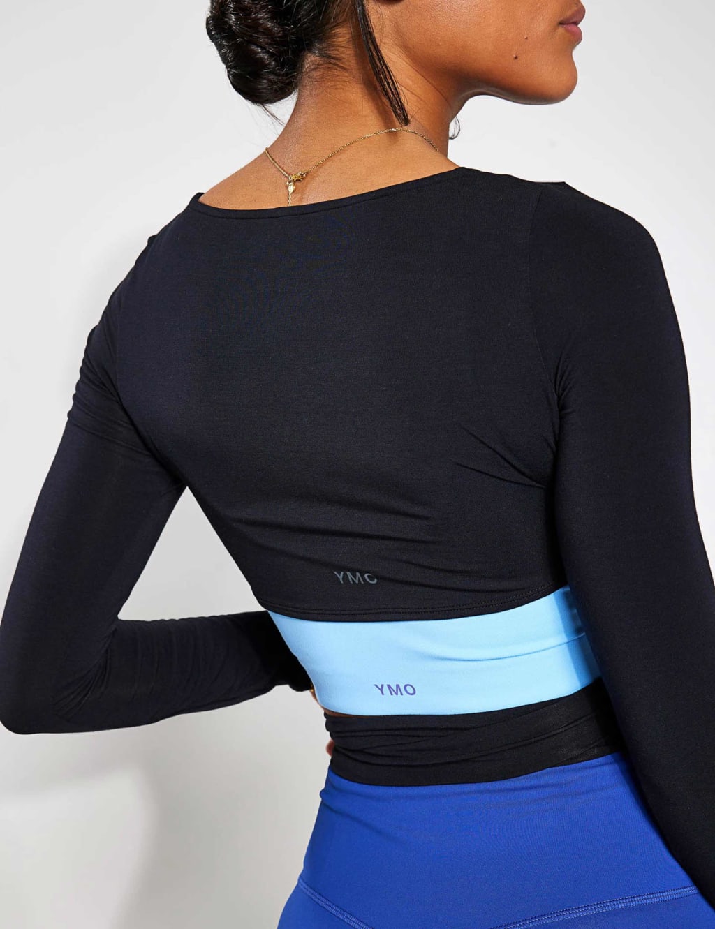 Grace Crew Neck Tie Waist Crop Top image 5