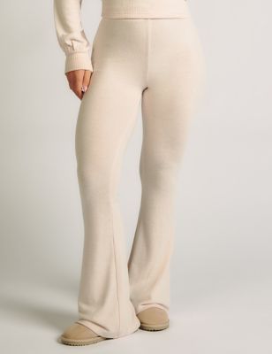 Boux Avenue Women's Margot Flared Lounge Pants - 10 - Cream, Cream