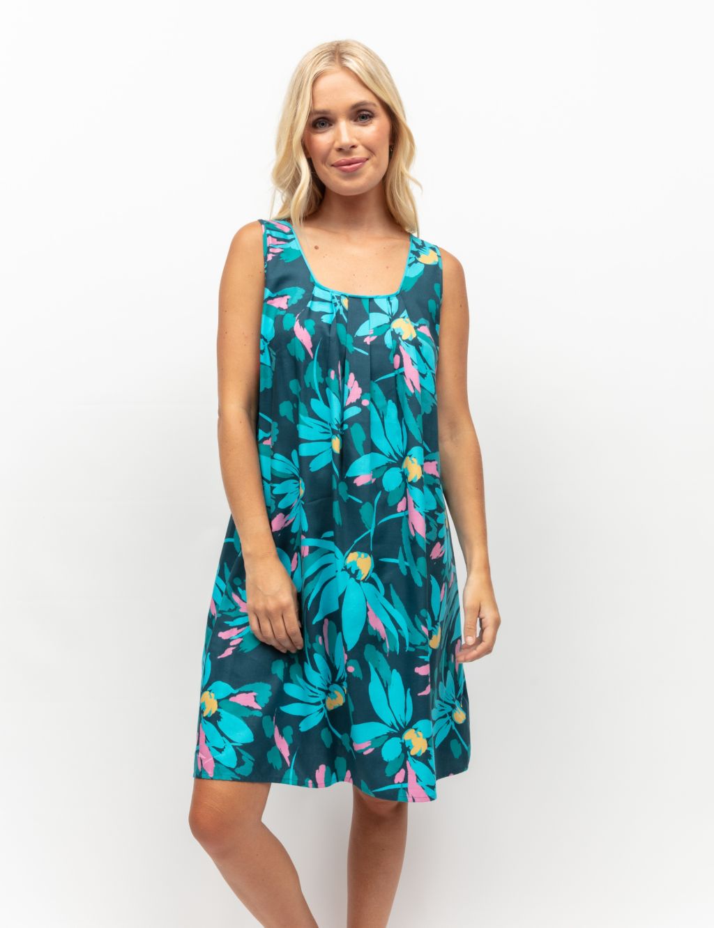 Cotton Modal Floral Strappy Chemise