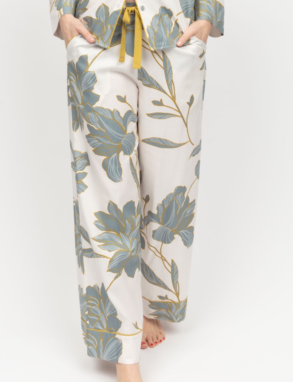 Cotton Rich Floral Print Pyjama Bottoms