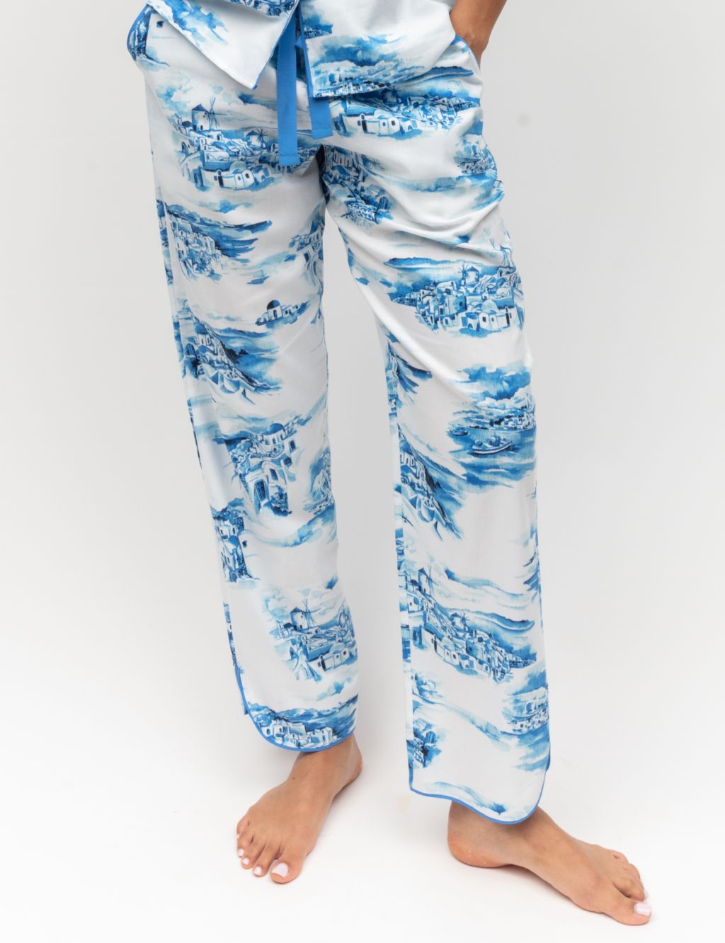 Cotton Modal Print Pyjama Bottoms