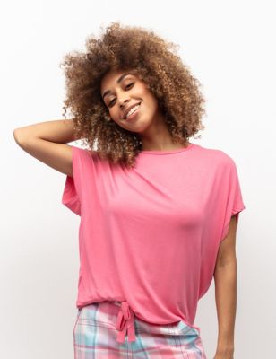 Cyberjammies Women's Modal Rich Pyjama Top - 16 - Pink, Pink