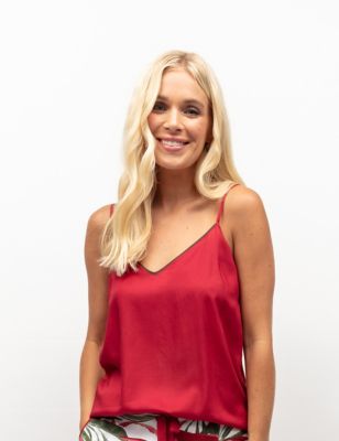 Cyberjammies Womens Pure Modal Cami Top - 16 - Red, Red