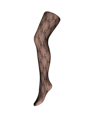 Bow Fishnet Opaque Tights 5 of 6