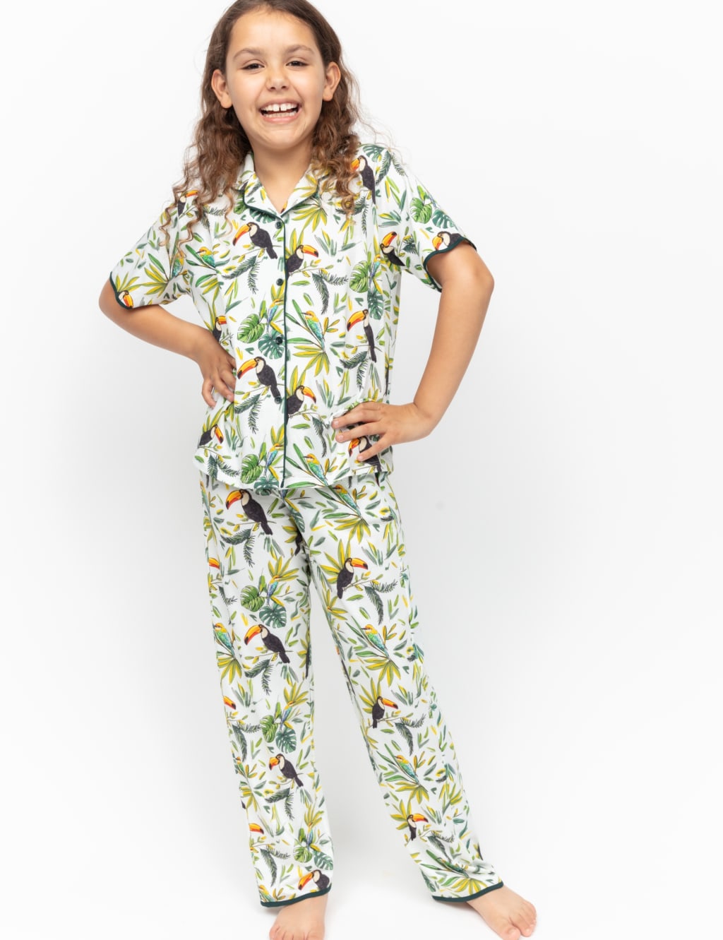 Cotton Blend Toucan Pyjamas (2-13 Yrs)