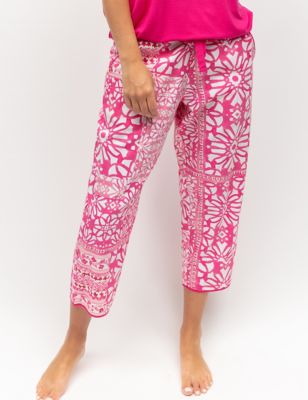 Cyberjammies Womens Cotton Modal Printed Pyjama Bottoms - 12 - Pink Mix, Pink Mix