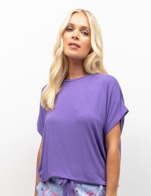 Cyberjammies Women's Modal Rich Pyjama Top - 24 - Lilac, Lilac