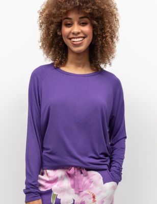 Cyberjammies Womens Jersey Pyjama Top - 26 - Purple, Purple