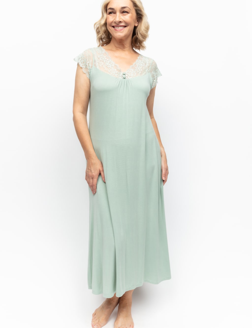 Modal Rich Lace Trim Nightdress