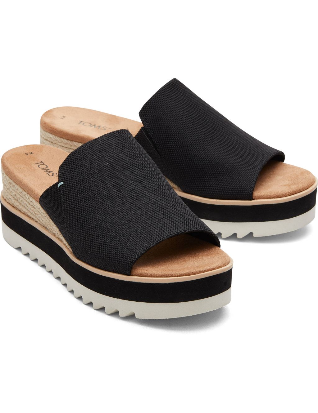 Canvas Wedge Mules image 3
