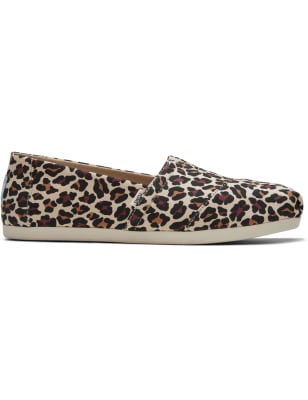 Canvas Animal Print Espadrilles