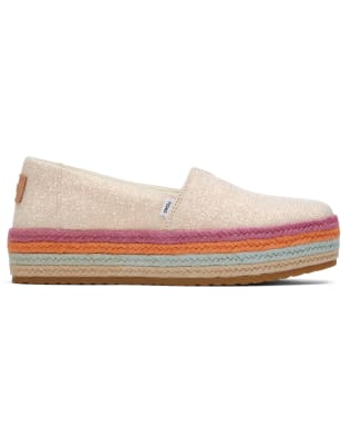 Canvas Flatform Espadrilles