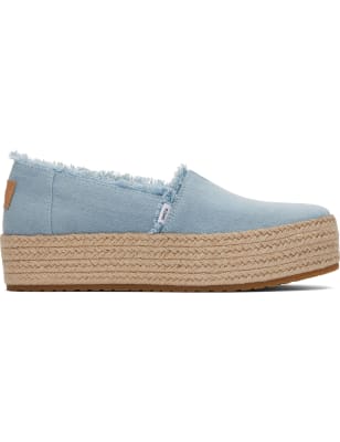 Canvas Flatform Espadrilles