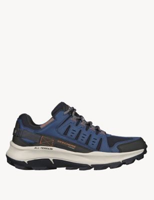Skechers Mens Equalizer 5.0 Trail Solix Lace Up Trainers - 9 - Navy, Navy,Brown