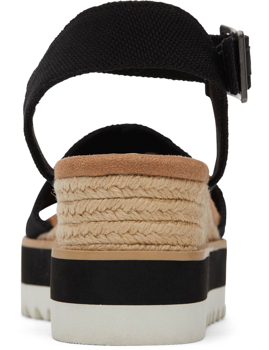 Canvas Buckle Ankle Strap Wedge Espadrilles image 4