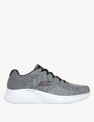 Skechers Mens Skech-Lite Pro Faregrove Lace Up Trainers - 7 - Grey, Grey,Navy