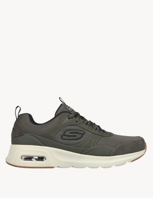 Skechers Men's Skech-Air Court Homegrown Lace Up Trainers - 7 - Olive, Olive,Navy,Grey,White