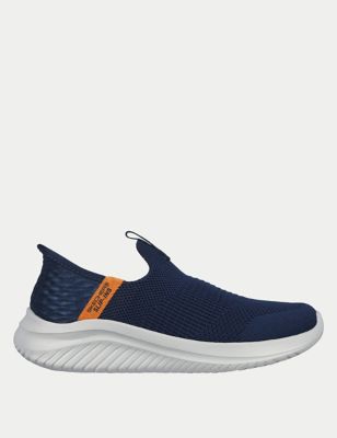 Skechers Boys Ultra Flex 3.0 Slip-instm Trainers (91/2 Small - 61/2 Large) - 13 S - Navy Mix, Navy M